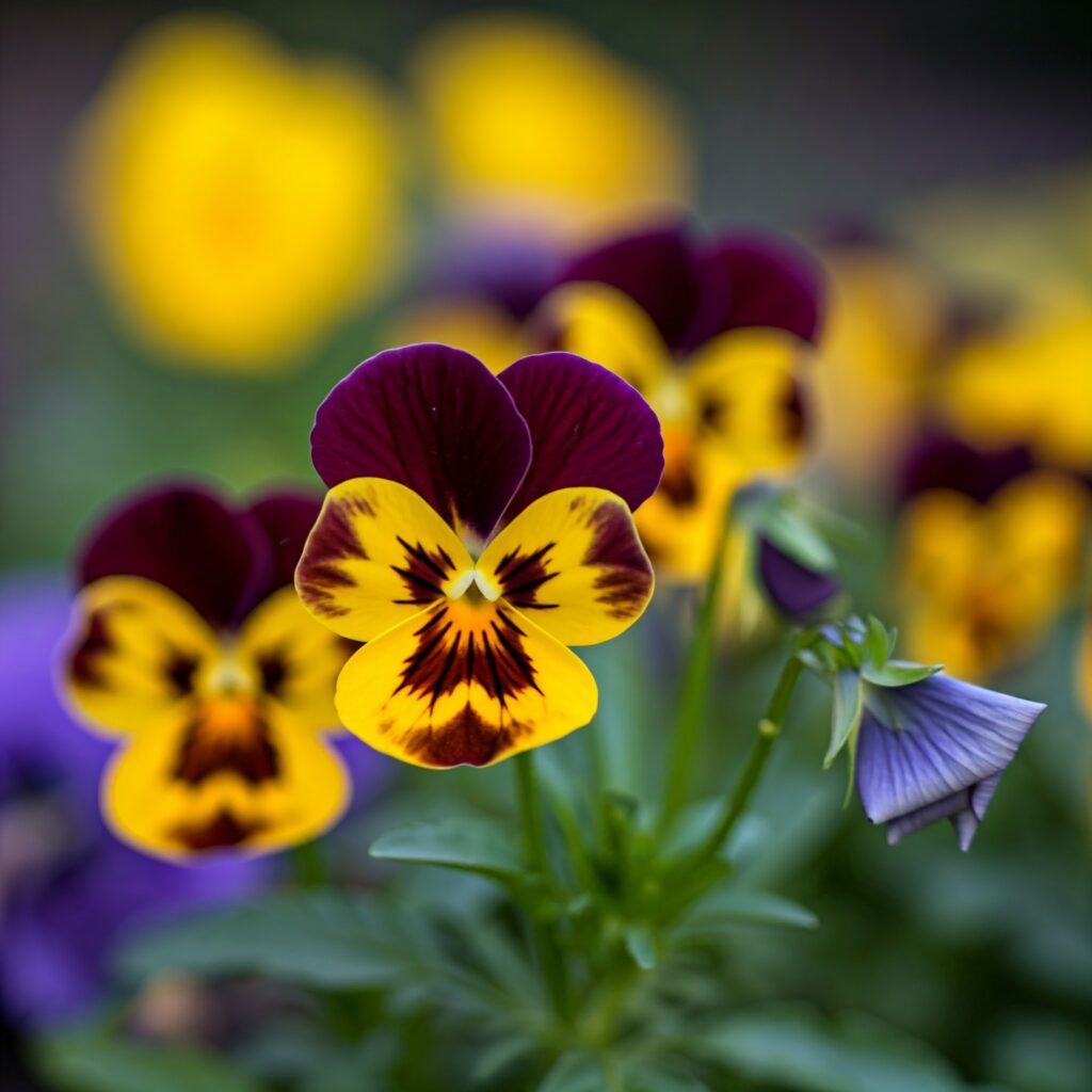  Pansies Flowers